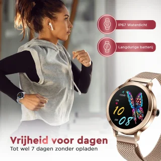 Golden Sound AMOLED Smartwatch Dames 40mm - 3 Extra Bandjes