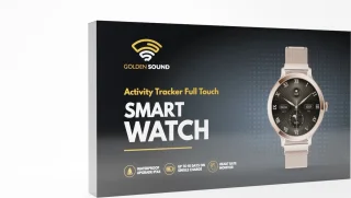 De Golden Sound Smartwatch Dames Zwart in één oogopslag