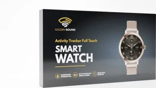 Stijlvolle eenvoud: Golden Sound Smartwatch Dames Zwart
