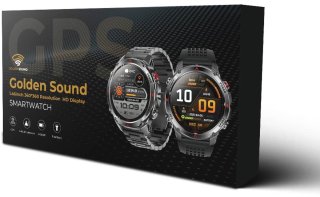 De Golden Sound Smartwatch - Zwart in één oogopslag