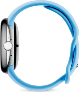 Google Pixel Watch 2 Zilver Blauw Sportbandje