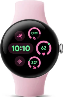 Google Pixel Watch 3 41mm Zilver/Roze
