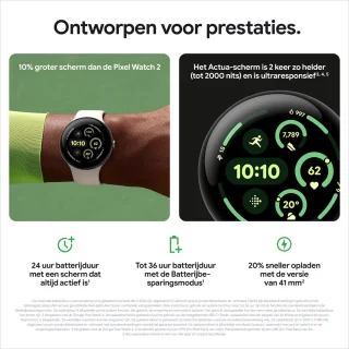 Google Pixel Watch 3 41mm Zwart