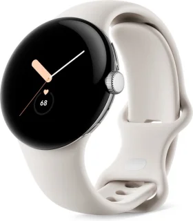 Google Pixel Watch 41 mm Smartwatch Zilver/Beige