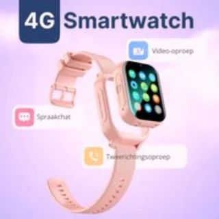 Gps Horloge Kinder Tracker Roze - Android/IOS - IP68