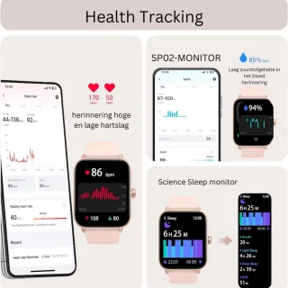 Gps Horloge Kinder Tracker Roze - Android/IOS - IP68