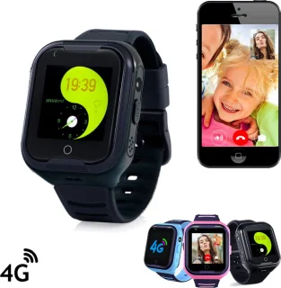 GPSHorlogeKids Base Zwart II GPS Horloge Kind Smartwatch