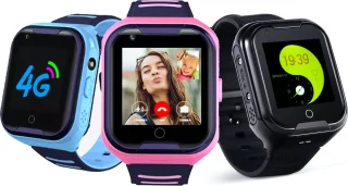 GPSHorlogeKids Base Zwart II GPS Horloge Kind Smartwatch