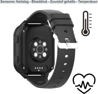 GPSHorlogeKids Edge Pro Zwart - GPS Horloge Kind Smartwatch