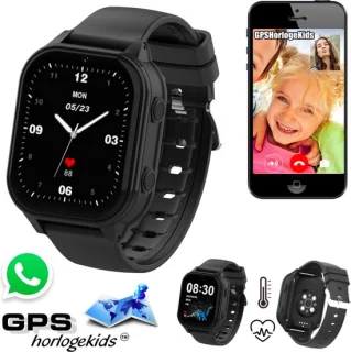 GPSHorlogeKids Edge Pro Zwart - GPS Horloge Kind Smartwatch