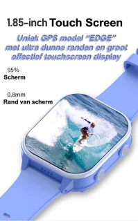 GPSHorlogeKids Edge Roze - GPS Horloge Kind Smartwatch
