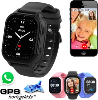 GPSHorlogeKids© Edge Zwart - GPS Horloge Kind Smartwatch
