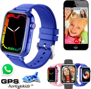 GPSHorlogeKids© Flux Blauw Smartwatch Kind 2025 Inclusief SIM