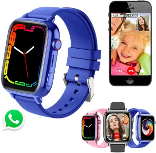 GPSHorlogeKids© Flux Blauw Smartwatch Kind 2025 Inclusief SIM