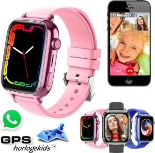 GPSHorlogeKids© Flux Roze - GPS Horloge Kind Smartwatch 2025