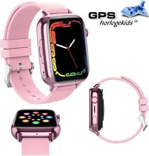 GPSHorlogeKids© Flux Roze - GPS Horloge Kind Smartwatch 2025