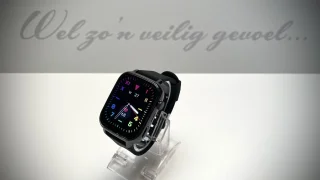 GPSHorlogeKids Flux Zwart GPS Horloge Kind Smartwatch 2025 Incl SIM
