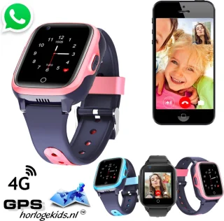 GPSHorlogeKids Fox Roze GPS horloge kind smartwatch
