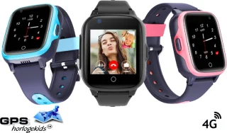 GPSHorlogeKids Fox Zwart GPS Horloge Kind Smartwatch 4G