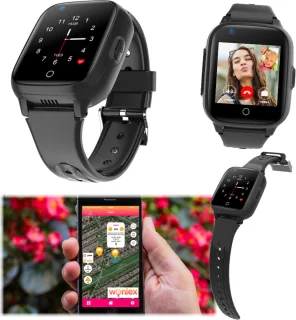 GPSHorlogeKids Fox Zwart GPS Horloge Kind Smartwatch 4G