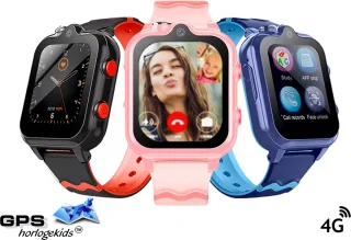 GPSHorlogeKids© GPS Horloge Kind DUO Blauw