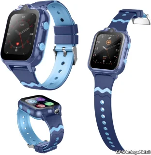GPSHorlogeKids© GPS Horloge Kind DUO Blauw