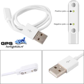 GPSHorlogeKids© Smartwatch Kind 4G Laadkabel Magnetic Charge