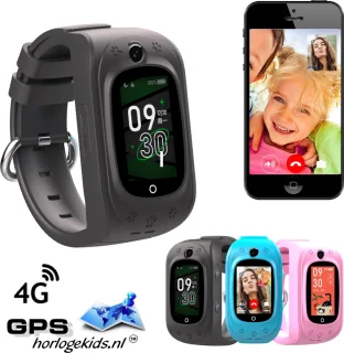 GPSHorlogeKids Tiny Zwart Smartwatch Kinderen