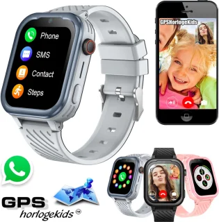 GPSHorlogeKids© Turn Grijs Smartwatch Kinderen