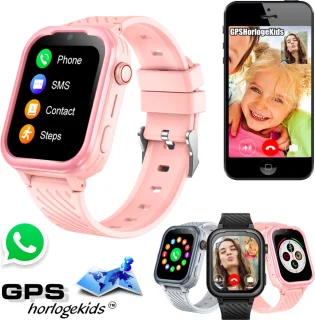 GPSHorlogeKids© Turn Roze GPS Horloge Kind Smartwatch