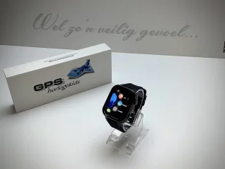GPSHorlogeKids© Turn Zwart Smartwatch voor Kinderen