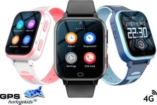 GPSHorlogeKids Yoda Roze - GPS Horloge Kind Smartwatch 4G