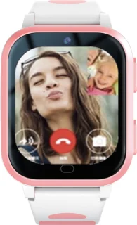 GPSHorlogeKids Yoda Roze - GPS Horloge Kind Smartwatch 4G