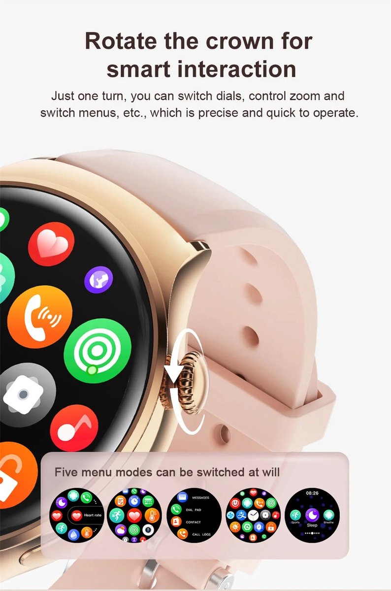 GT4 Mini NFC Smartwatch Vrouwen GPS 1.27" AMOLED 2024