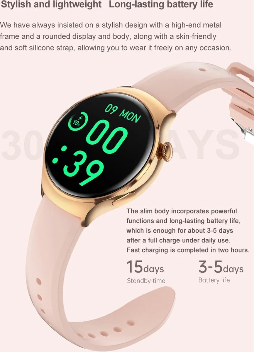 GT4 Mini NFC Smartwatch Vrouwen GPS 1.27" AMOLED 2024