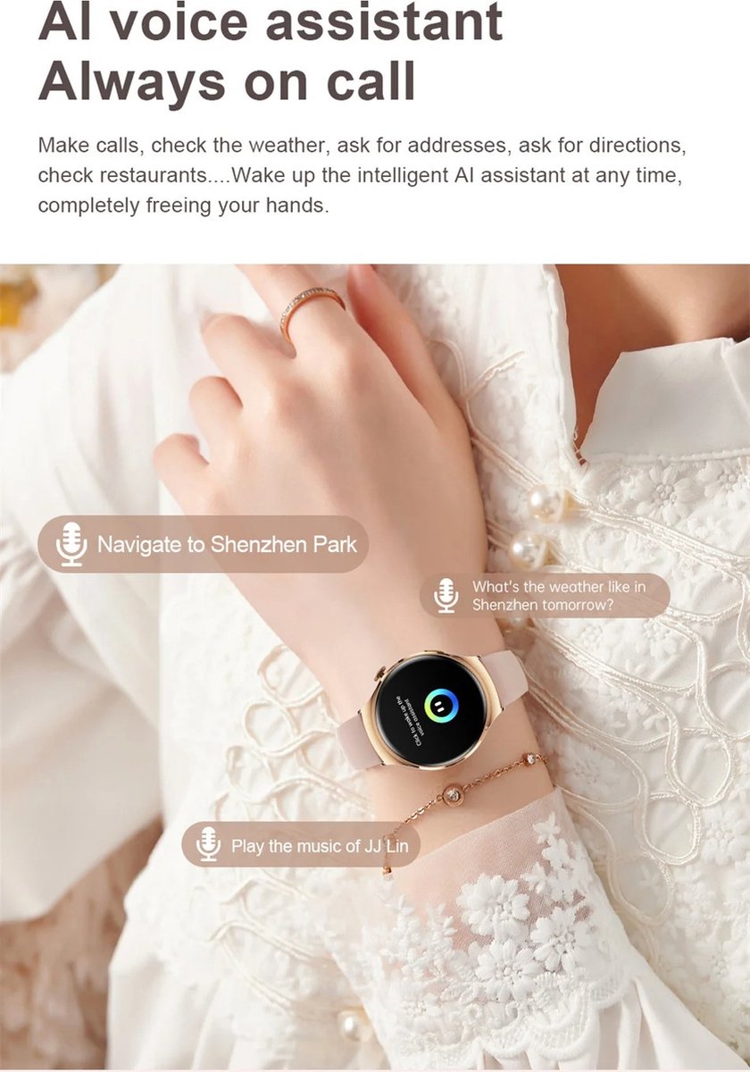 GT4 Mini NFC Smartwatch Vrouwen GPS 1.27" AMOLED 2024