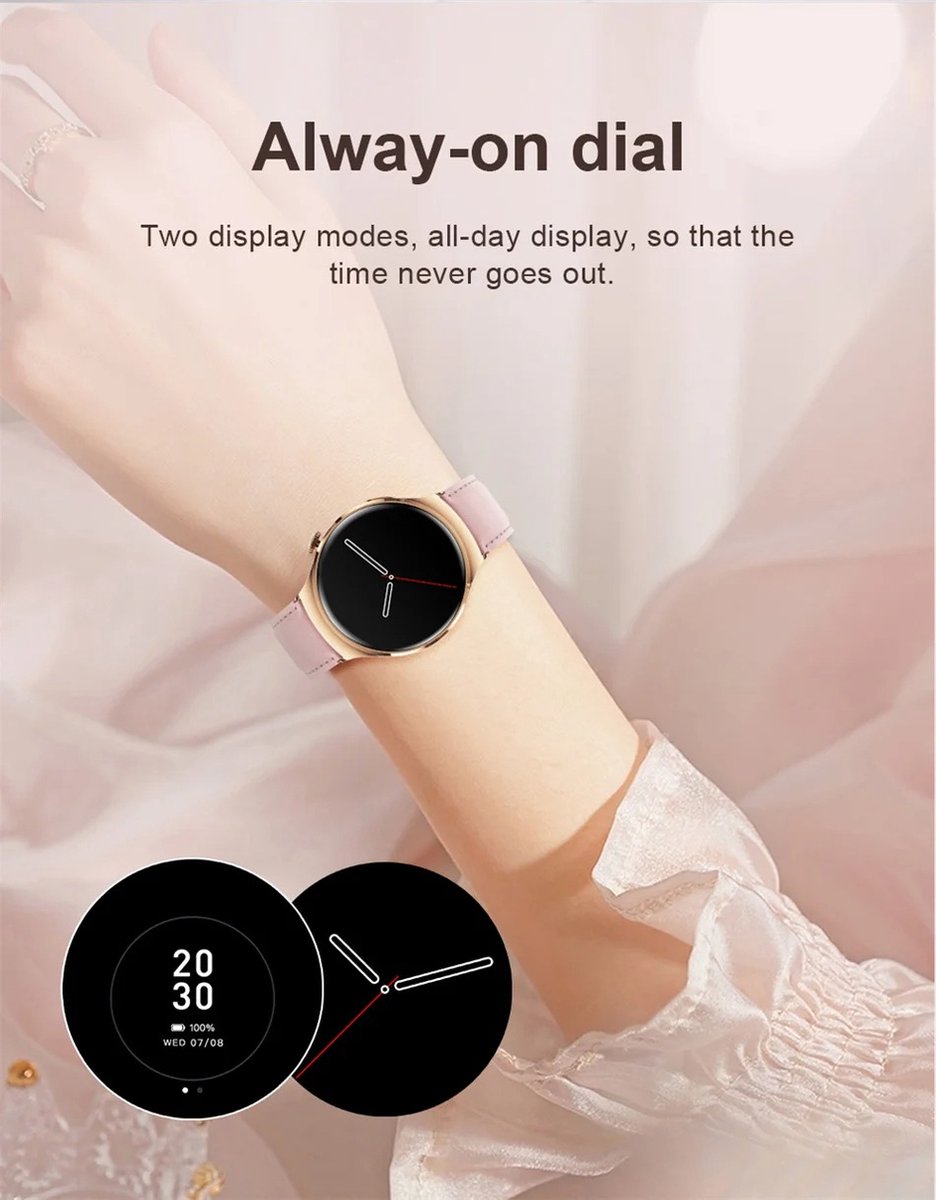 GT4 Mini NFC Smartwatch Vrouwen GPS 1.27" AMOLED 2024