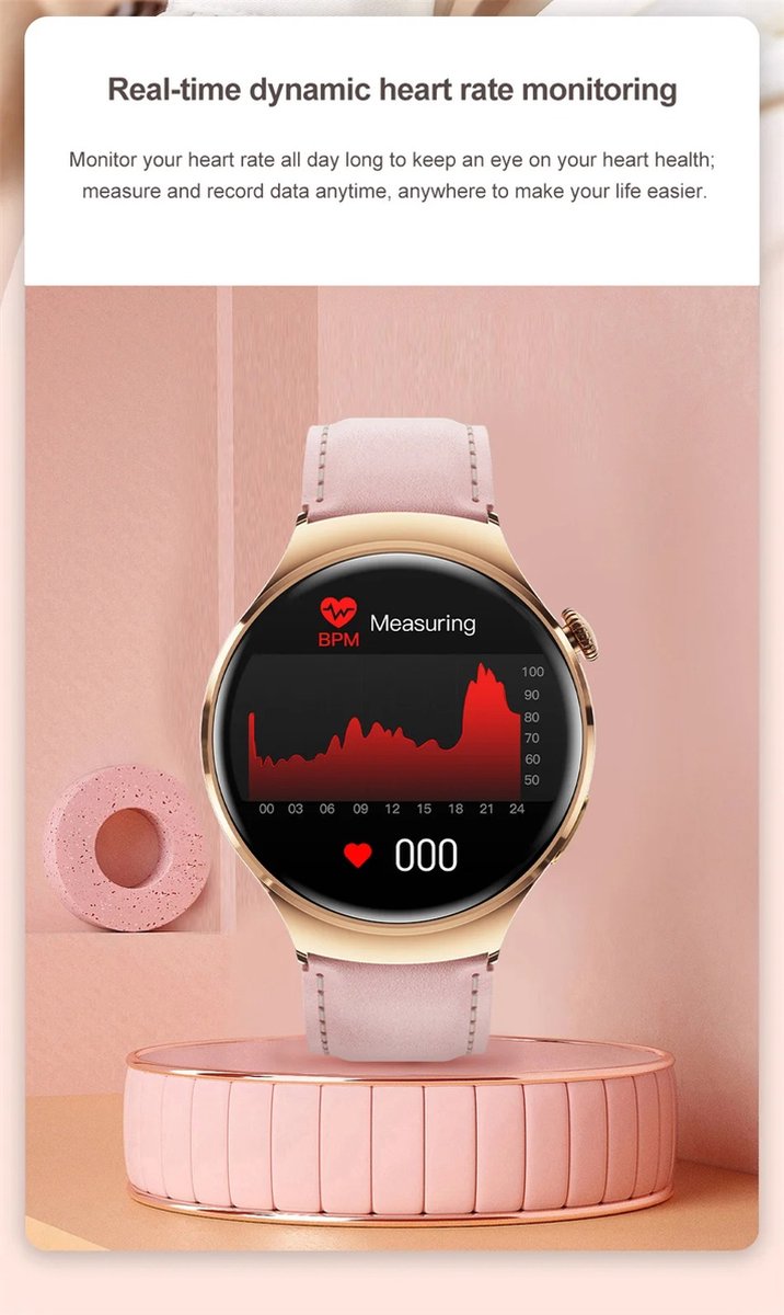 GT4 Mini NFC Smartwatch Vrouwen GPS 1.27" AMOLED 2024