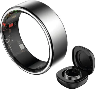 HAALE II Smart Ring Size 12 Brushed Silver