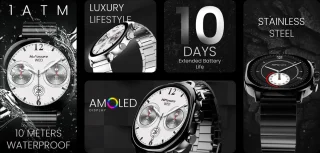 HiFuture AIX Smartwatch Zwart