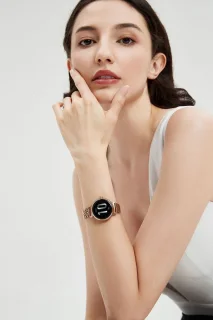 HiFuture Aura Smartwatch Dames 1,08 inch AMOLED Zwart