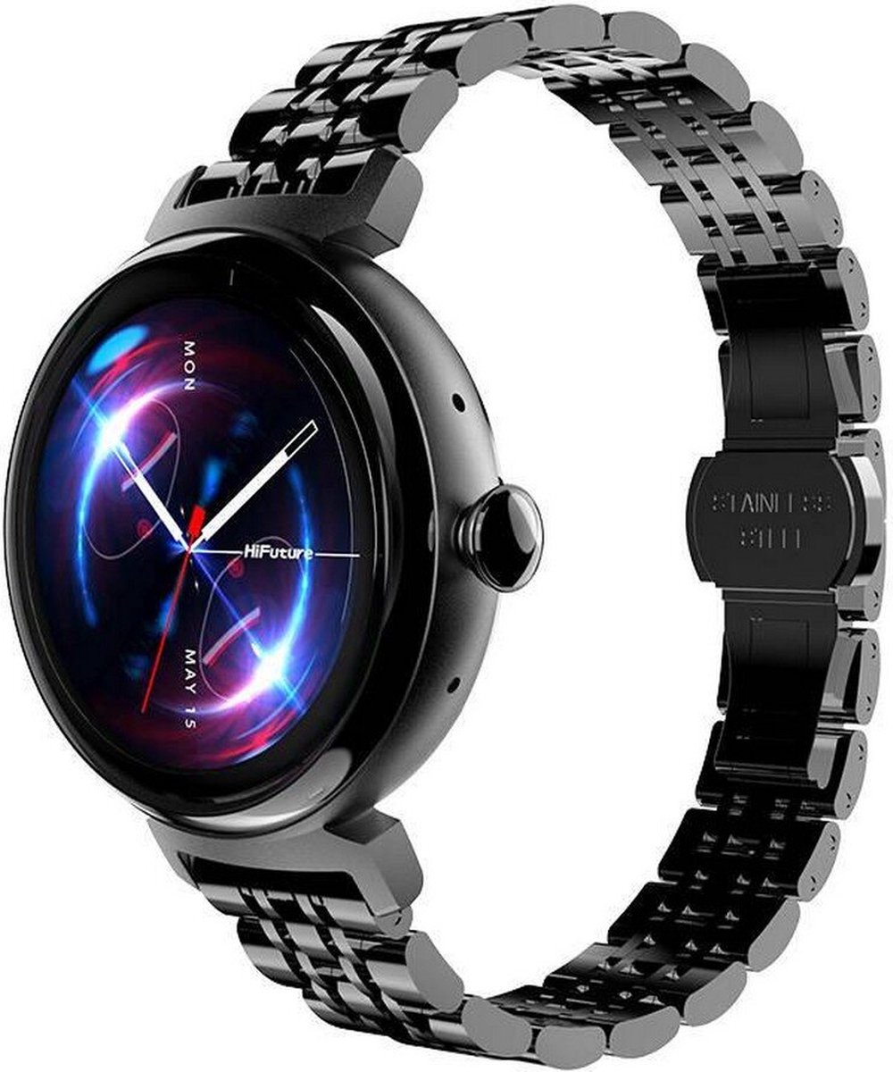 HiFuture Aura Smartwatch Dames 1,08 inch AMOLED Zwart