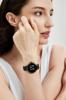 HiFuture Aura Smartwatch Dames 1,08 inch AMOLED Zwart