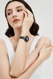 HiFuture Aura Smartwatch Dames 1,08 inch AMOLED Zwart
