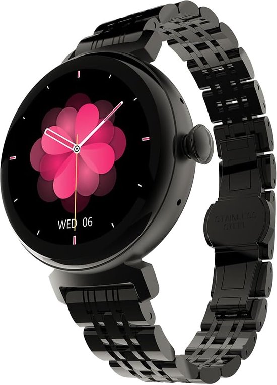 HiFuture Aura Smartwatch Dames 1,08 inch AMOLED Zwart