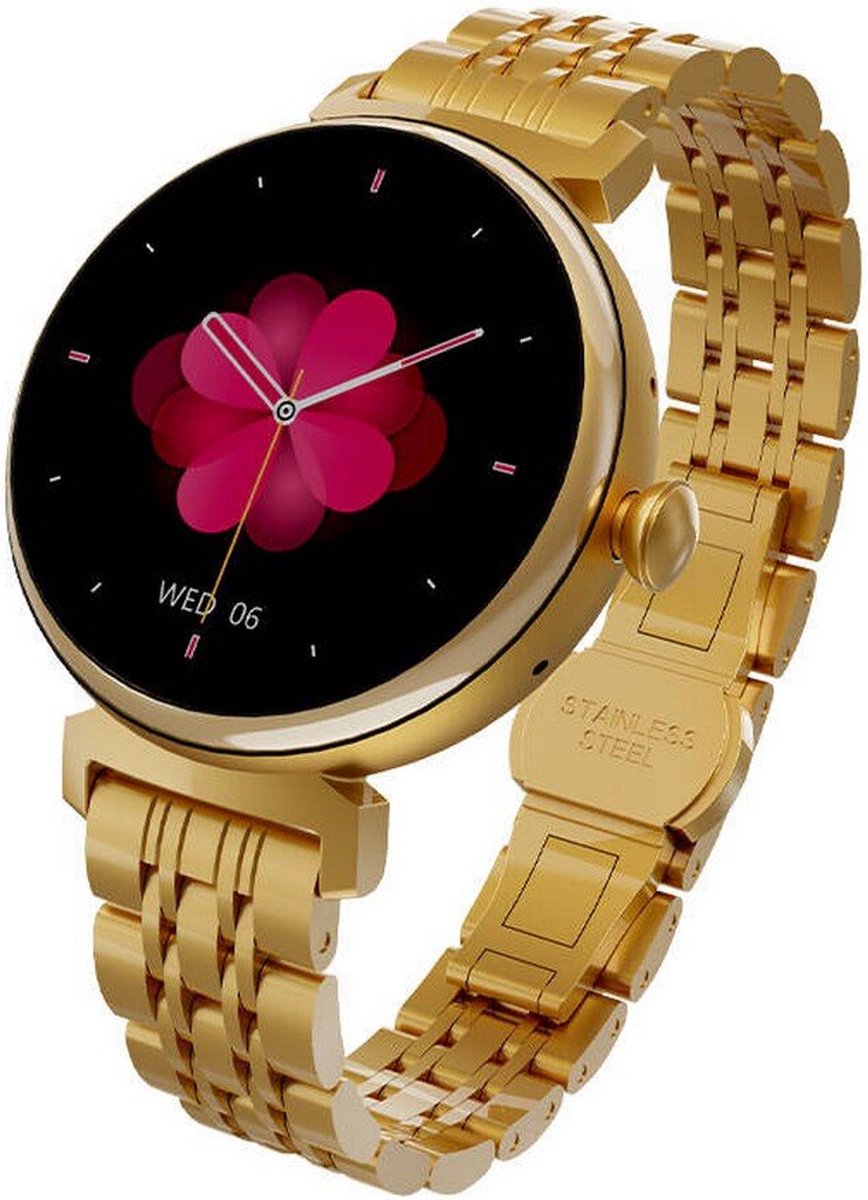 HiFuture Aura Smartwatch Dames 1,08 inch Goud