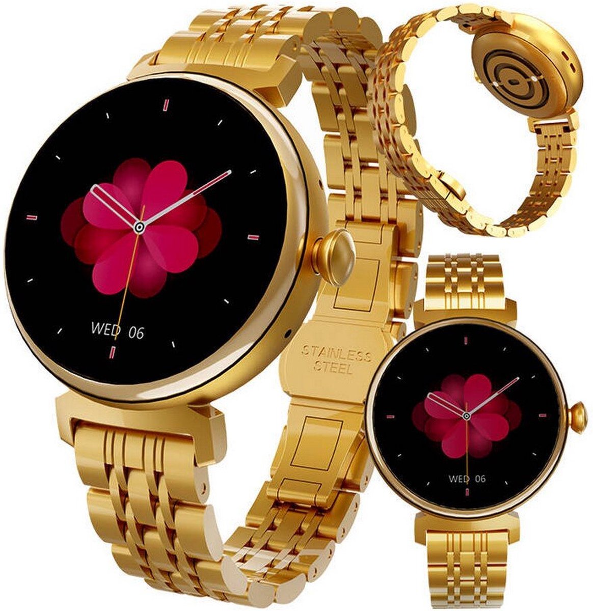HiFuture Aura Smartwatch Dames 1,08 inch Goud