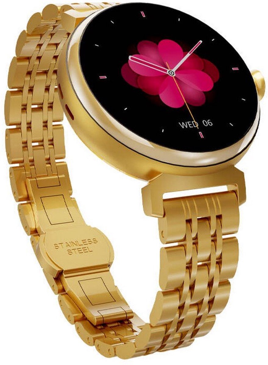 HiFuture Aura Smartwatch Dames 1,08 inch Goud