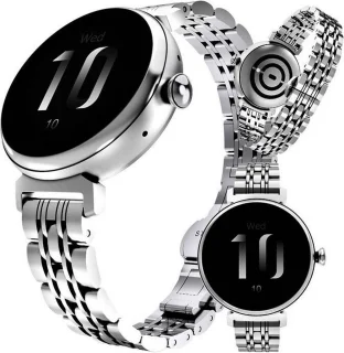 HiFuture Aura Smartwatch Dames Zilver AMOLED 1,08" IP68