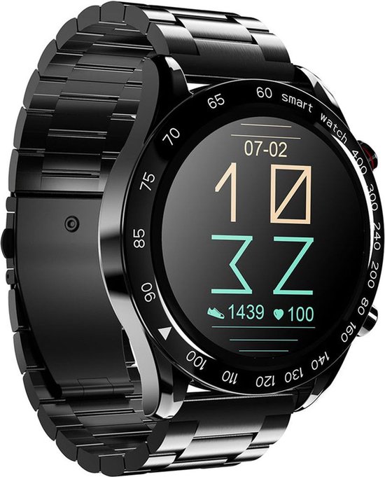 HiFuture Future Go Pro RVS Smartwatch Zwart